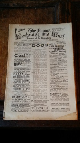 1916 antique ww1 newspaper - antique,