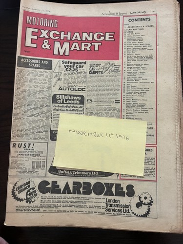 Exchange mart motoring - mart,