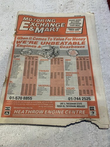 Vintage exchange and mart - and,